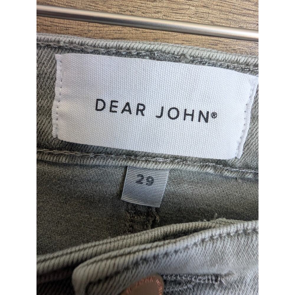 NWT Dear John Gisele Skinny Jeans Womens 29 Light Gray Denim Mid Rise Stretch - Picture 3 of 6